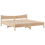 Bed Frame with Drawers 180x200 cm Super King Solid Wood Pine 3301896