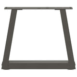 Coffee Table Legs V-Shape 2 pcs Anthracite 30x cm Steel 4012522