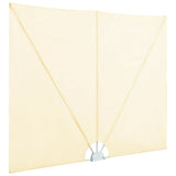 Collapsible Terrace Side Awning Cream 240x160 cm 44567