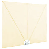 Collapsible Terrace Side Awning Cream 240x160 cm 44567