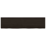 Table Top Dark Brown 160x40x cm Treated Solid Wood Oak 3156447