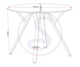 ZNTS Athens Round Dining Table 400-403-053