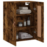 Wall Mounted Cabinet Smoked Oak 69.5x34x90 cm Engineered Wood 830361
