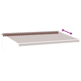 Manual Retractable Awning with LED Brown 600x350 cm 3215400