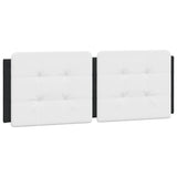 Bed Frame without Mattress "Zadar" Black and White 140x190 cm Faux Leather 3208182