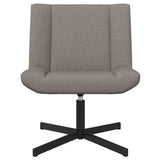 Swivel Chair Taupe 63 x 75 x 76 cm Fabric 42007330