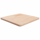 Square Table Top 50x50x2.5 cm Untreated Solid Wood Oak 342929