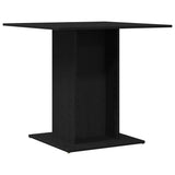 Dining Table Black Oak 80x80x75 cm Engineered Wood 862408