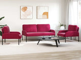 Sofa Sets with Cushion 3 pcs Wine Red 115 x 56 x 80 cm Plywood 3406221