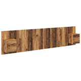 Headboard with Cabinet 3 pcs Old Wood Engineered Wood 3415682