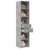 Highboard Concrete Grey 40x42.5x185 cm Engineered Wood 3281444