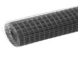 Chicken Wire Fence Steel with PVC Coating 25x1 m Grey 143641