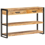 Sideboard 120x30x75 cm Solid Rough Mango Wood 321802