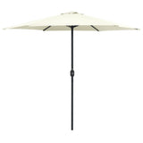 Garden Parasol with Aluminium Pole 270x246 cm Sand White 47345