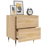Bedside Cabinets 2 pcs Sonoma Oak 40x35x47.5 cm Engineered Wood 827267