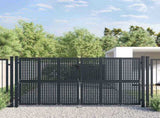Garden Gate Anthracite 300x125 cm Steel 154567