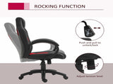 Office Chair Faux Leather Swivel Computer Desk Chair for Home Office with Wheels Armrests Black T3398P328249