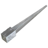 Ground Spikes 6 pcs Silver 9x9x90 cm Galvanised Steel 145417