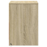 Bedside Cabinets with LED Lights 2 pcs Sonoma Oak Engineered Wood 852038
