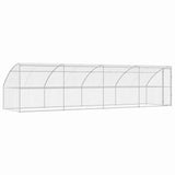 Dog Kennel 4 pcs Silver 8 x 2 x 2 m Galvanised steel 3368338