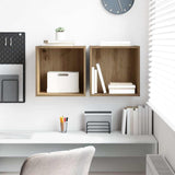 Wall Cabinet 2 pcs Artisan Oak 37 x 37 x 37 cm Engineered Wood 875075