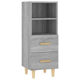 Sideboard Grey Sonoma 34.5x34x90 cm Engineered Wood 817415