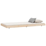 Bed Frame without Mattress 100x200 cm Solid Wood Pine 823489