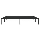 Metal Bed Frame without Mattress Black 193x203cm 373661