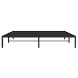 Metal Bed Frame without Mattress Black 200x200cm 373662