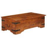 ZNTS Coffee Table Solid Acacia Wood Honey Finish 110x55x35 cm 245654