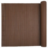 Garden Fence Double-Sided Brown 1.8x5 m PVC 42002626
