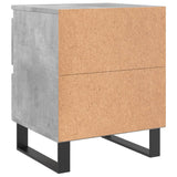 Bedside Cabinets 2 pcs Concrete Grey 40x35x50 cm Engineered Wood 826901