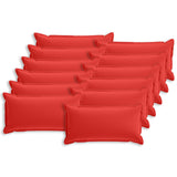 Cushion Cover 12 pcs HOUTEN Red 40 x 80 cm Polyester 918312