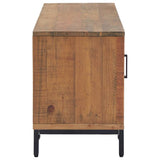 TV Cabinet Brown 110x35x48 cm Solid Pinewood 349917