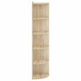 Corner Shelf 5-Tier 41.5 x 41.5 x 178 cm Engineered Wood 8016328