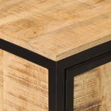 Bathroom Cabinet 40x27x90 cm Solid Wood Mango and Iron 358570