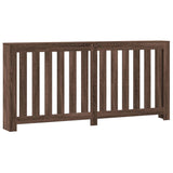 Radiator Cover Brown Oak 175x20x82 cm Engineered Wood 852759
