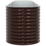 Garden Raised Bed Brown 400 x 80 x 81 cm Steel 42008132
