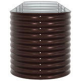 Garden Raised Bed Brown 400 x 80 x 81 cm Steel 42008132