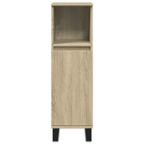 3 Piece Bathroom Furniture Set Sonoma Oak Engineered Wood 3307678