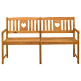 Outdoor Bench Natural 150 x 55.5 x 90 cm Solid Acacia Wood 42028090