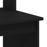 Desk with Shelves Black Oak 102x45x148 cm Engineered Wood 861985