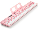 GPPS01-106 88 Key Folding Piano Semi-Weighted Standard Keyboards Digital Piano with MIDI Bluetooth, 07006070