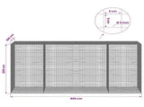 Gabion with 5 mm Wire and 5x5 cm Mesh 400x100x200 cm 3464402