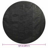 Pool Cover Black Polyethylene 527 cm Diameter Durable 92160