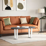 Coffee Table Legs V-Shape 2 pcs White 38x cm Steel 4012625