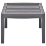48816 Garden Table Mocha 78x55x38 cm Plastic