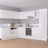 Drawer Bottom Cabinet Lyon High Gloss White 30x46x81.5 cm Engineered Wood 801209