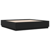 Bed Frame without Mattress Black 200x200 cm 3209675
