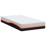 Mattress White and Grey 100 x 200 cm Foam 4106303